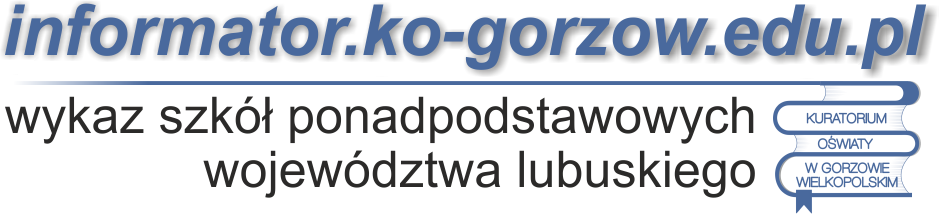 logo serwisu "informator" posiadającego wykaz szkół ponadpodstawowych woj lubuskiego (odnośnik)
