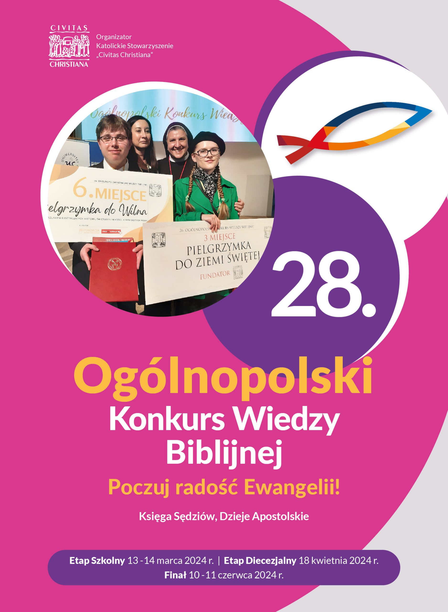 Plakat ogólnopolski konkurs wiedzy biblijnej

